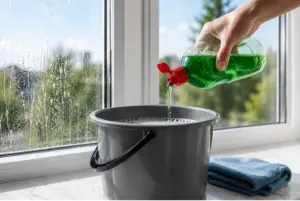 Toimiiko tiskiaine ikkunanpesussa?